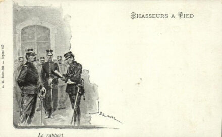 Chasseurs a Pied, La rapport / WWI French military, Light Infantry, the report s: Delonde (EK)
