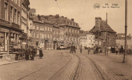Liege, Liége; Qual de Maestricht / dock of Maestricht
