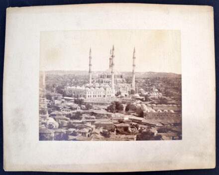 cca 1880 Törökország, Edirne Selim mecset és környéke nagyméretű fotó / cca 1880 Turkey Edirne Selim mosque large photo 46x34 cm