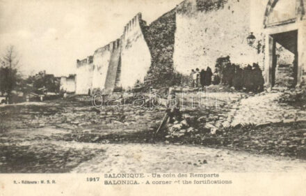 Thessaloniki, Salonica, Salonique; 'Un coin des Remparts' / a corner of the fortifications (EK)