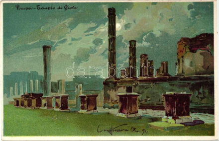Pompei, Tempio di Giove, E. Ragozino litho s: Craffonara