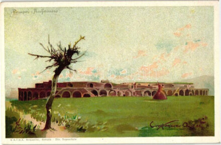 Pompei, Amfiteatro, E. Ragozino litho s: Craffonara