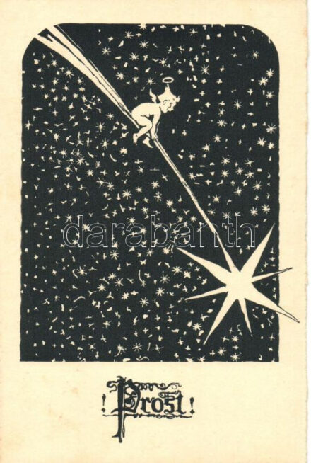 'Prost!', Angel with shooting star (EK)