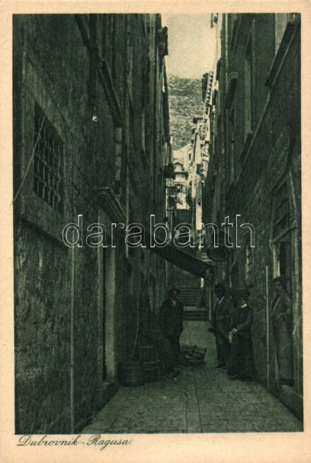 Dubrovnik, Ragusa; street, shops (EK)