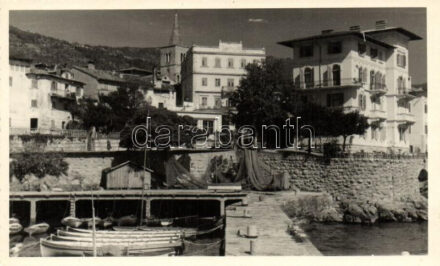 Lovran, Lovrana(?); port, molo, photo