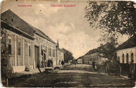 Csúza, Suza; Kossuth utca; Divald Károly / street (EK)