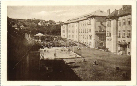 Kolozsvár, Cluj; Marianum, udvar, pavilon, Joánovics Testvérek fényképészek / girl school, courtyard, pavilion