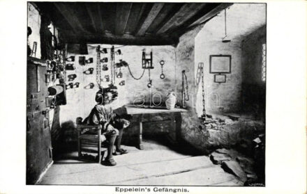 Nürnberg, 'Eppelein's Gefangnis' / castle interior, Eppelein's jail (worn edges)