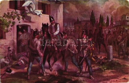Krausz Jakab káplár megmenti Osmolski Károly ezredest a Solferinoi csatában 1859-ben / K.u.K. Infanterieregiment Nr. 48., battle of Solferino (Rb)