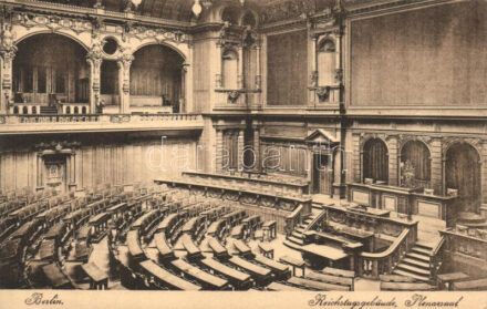 Berlin, Reichstagsgebaude, Plenarsaal / Reichstag building, interior