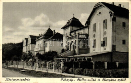 Hévizszentandrás, Pákozdy-, Holler-villák és Hungária szálló (kis felületi sérülés / minor surface damage)