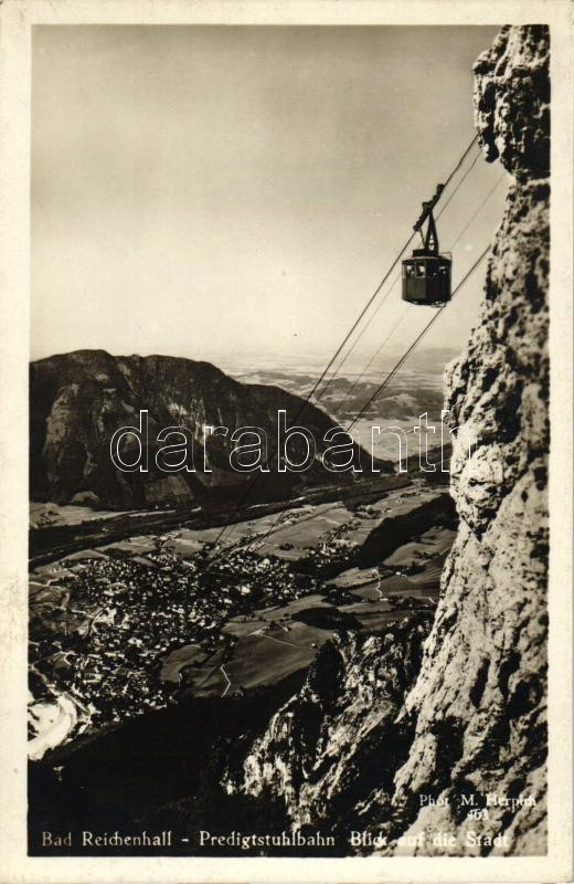 Bad Reichenhall, 'Predigstuhlbahn Blick auf die Stadt' / cable car, photo