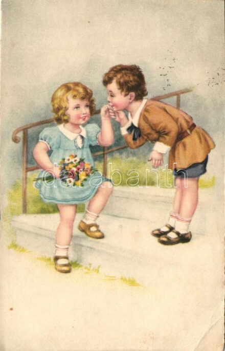 Children couple, Erika No. 3221 (EB)