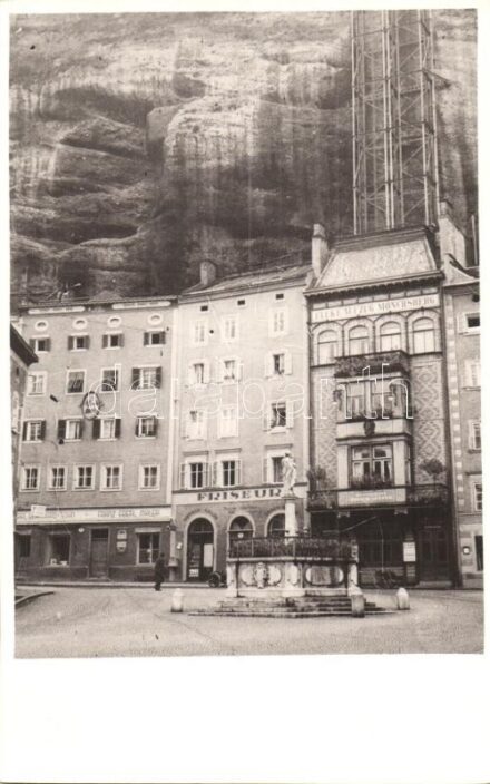 Salzburg, Elektrische Aufzug / Mönchsberg elevator building, shop of Franz Eberl Italer, photo