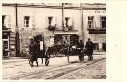 Salzburg, Strassenbild, Gasthof / street view with guest house, photo
