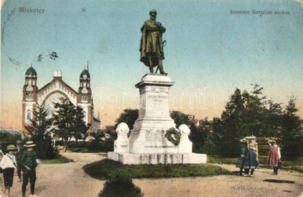Miskolc, Szemere Bertalan szobor, zsinagóga (fl)