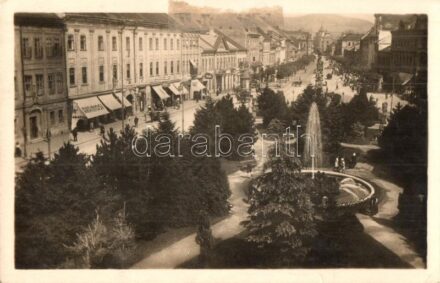 Kassa, Kosice; Stefanikova utca, Aranyosi üzlete / ulica / street, shops, '1938 Kassa visszatért' So. Stpl