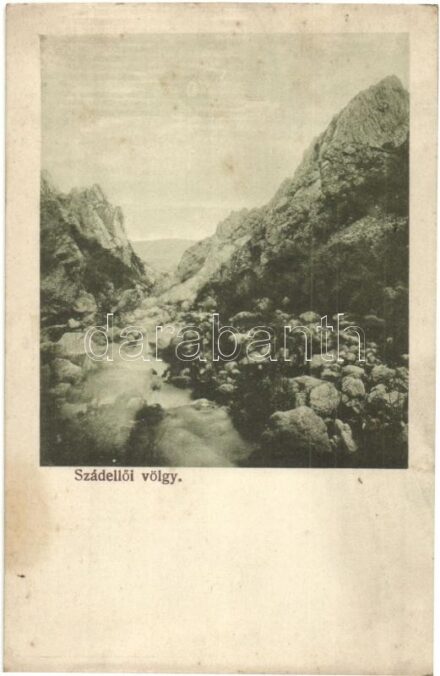Szádelő, Zádiel; völgy. Bodavölgy nyomda kiadása / valley (fl)
