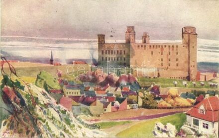 Pozsony, Pressburg, Bratislava; Hrad / Schloss / Vár / castle, art postcard (r)