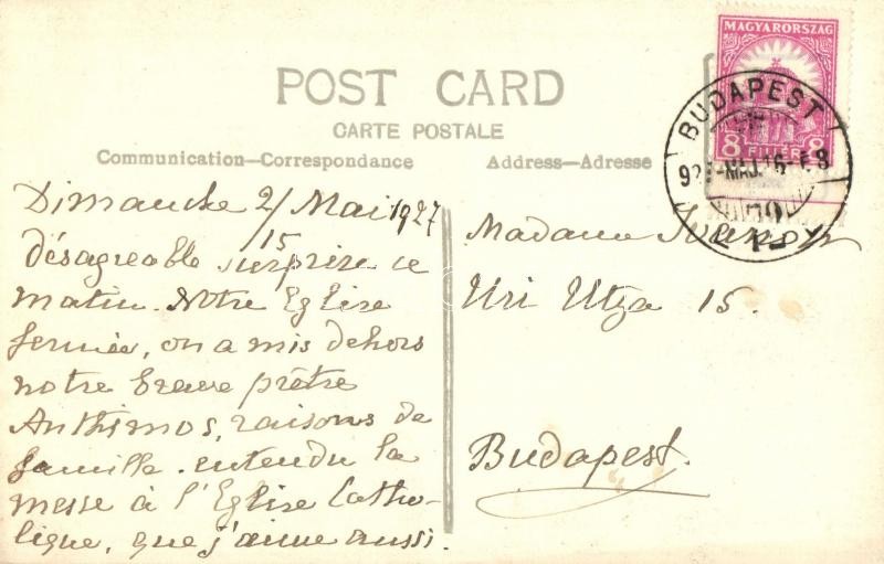 1923 Budapest I. Mátyás templom. photo - Image 2