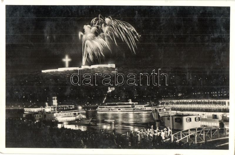 1940 Budapest XI. Citadella, tűzijáték este