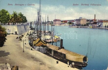 Zara, Zadar; Barcagno e Cereria / Barkanj Vostarnica (ragasztónyom / glue mark)