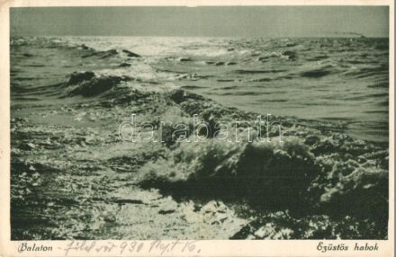 1930 Balaton. Ezüstös habok