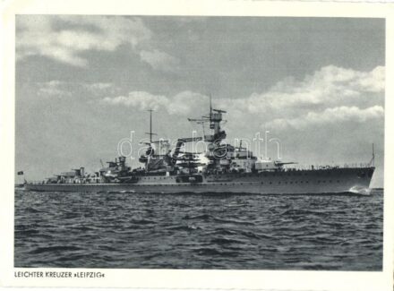 Leichter Kreuzer Leipzig, Kaiserliche Marine / German Imperial Navy light cruiser (wet damage)