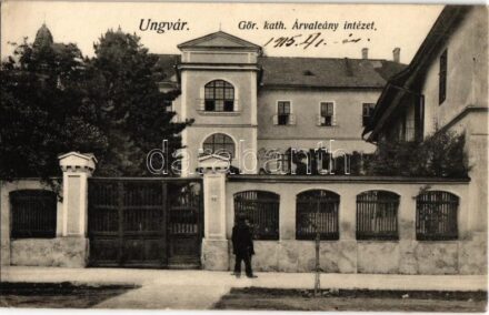 1915 Ungvár, Uzshorod, Uzhorod; Görögkatolikus Árvaleány Intézet, árvaház. Kiadja Völgyi József / Greek Catholic Orphanage (EK)