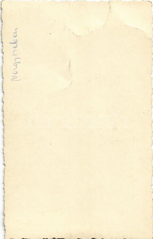 Nagyszeben, Hermannstadt, Sibiu; Várostorony, J. Fleischer, Carl F. Jickeli üzlete, Gyárváros felé közlekedő autóbusz / city tower, shops of Fleischer and Jickeli, autobus. photo (non PC) (gyűrődés / crease) - Image 2