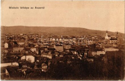 Miskolc, látkép az Avasról