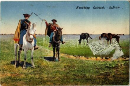 1921 Hortobágy, Csikósok, folklór
