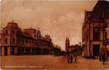 1930 Kiskunfélegyháza, Kossuth utca, Frank Ignác és fiai, Csernus üzlete. Kiadja Vesszősi
