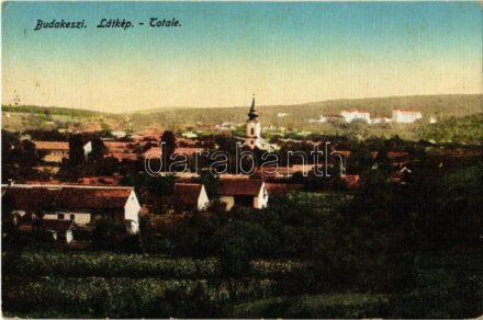 1927 Budakeszi, látkép, templom (EK)