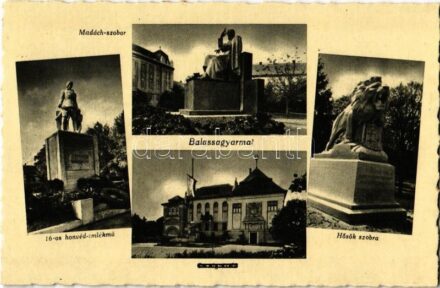 Balassagyarmat, 16-os honvéd emlékmű, Madách szobor, Hősök szobra