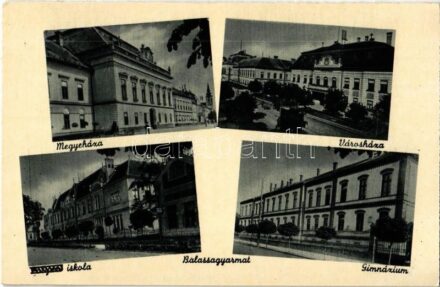 Balassagyarmat, Megyeháza, városháza, iskola, gimnázium