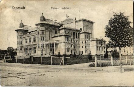 1915 Kaposvár, Nemzeti színház. Kiadja Szabó Lipót (EK)