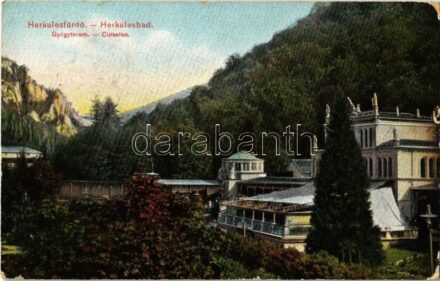 1912 Herkulesfürdő, Herkulesbad, Baile Herculane; Gyógyterem / Cursalon / spa, bathing house, baths (kis szakadás / small tear)