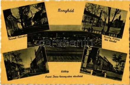 Bonyhád, Perczel Mór utca, Horthy Miklós tér, látkép, Szent Imre herceg utca