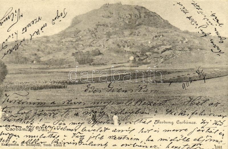 1902 Csobánc vára. Kampmann H. kiadása (EK)