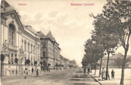 Győr, Vásár tér. Berecz Viktor kiadása