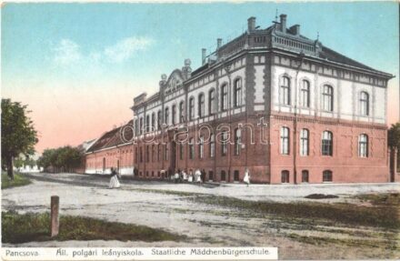 Pancsova, Pancevo; Állami polgári leányiskola. Kohn Samu kiadása / Staatliche Mädchenbürgerschule / girls' school