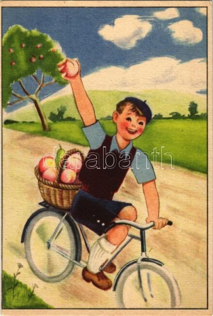 Magyar egészségügyi propaganda, C-vitamin táblázat a hátoldalon / Hungarian health campaign propaganda, Vitamin C chart s: Vöczköndy