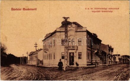 1914 Munkács, Mukacheve, Mukacevo; A M. kir. Földmívelésügyi Minisztérium hegyvidéki kirendeltsége, csendőr. W. L. 1158. / branch office of the Ministry of Agriculture, gendarme