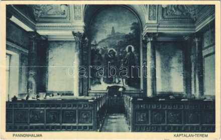 1934 Pannonhalma, Káptalan-terem, belső (EK)