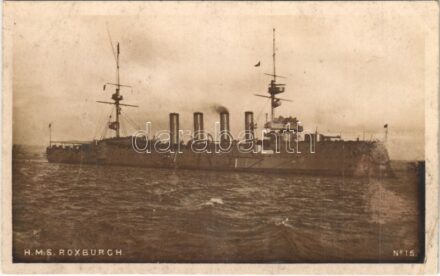 HMS 'Roxburgh' Royal Navy Devonshire-class armoured cruiser (EB)