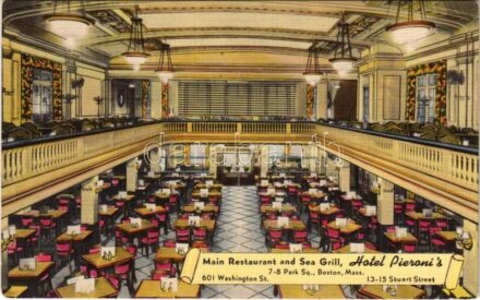 Boston (Massachusetts), Hotel Pieroni's, Main Restaurant and Sea Grill
