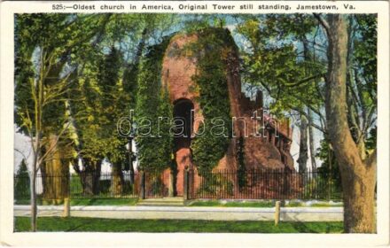 Jamestown (Virginia), oldest church in America, original tower still standing