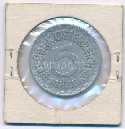 Ausztria 1952. 5Sch Al T:2 Austria 1952. 5 Schilling C:XF Krause KM#2879