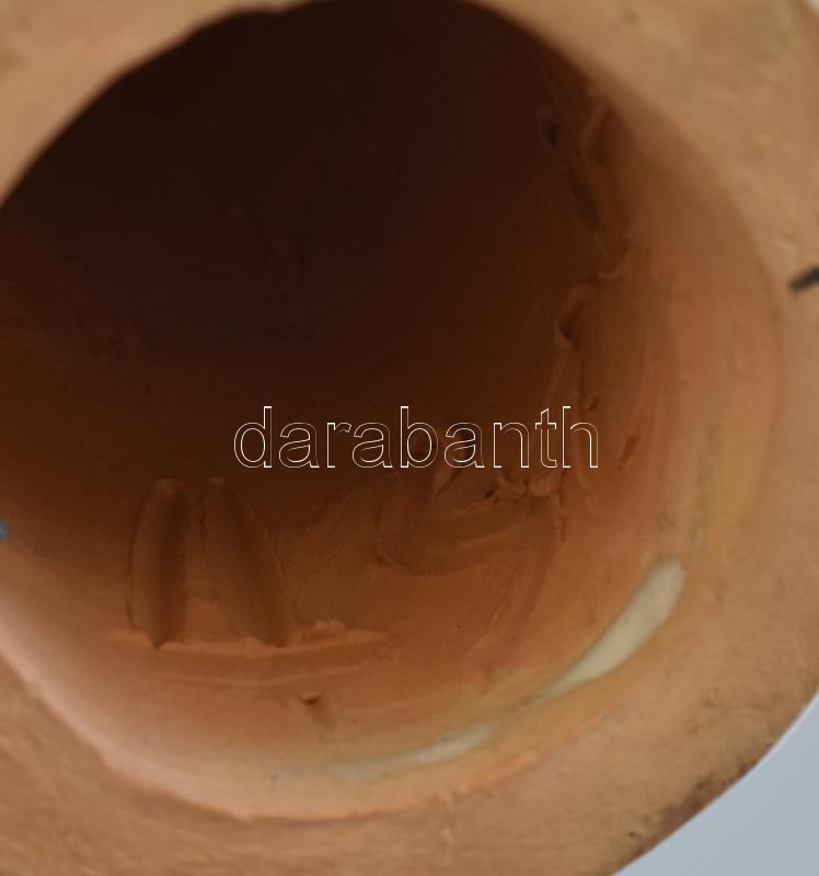 Antalfiné Szente Katalin: Kislány, festett kerámia, hibátlan, jelzett, m:11cm - Image 2